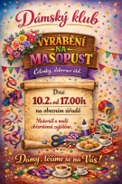 Dámský klub- výroba dekorací na masopust 1